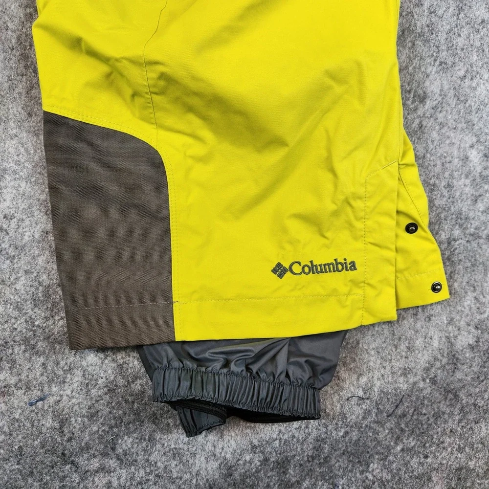 Columbia Ridge 2 Run II Pants‎ Men XL Yellow Omni Heat Tech Ski Snowboard Cargo